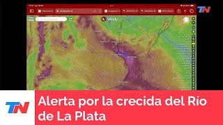 Alerta por la crecida del Río de La Plata [upl. by Buff]