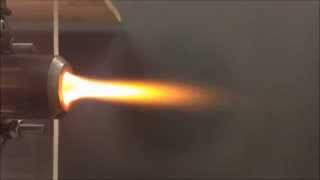 Mesoscale Hybrid Rocket Aerospike Nozzle Test 8 [upl. by Aliac]