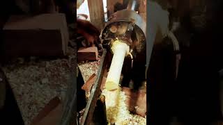 Wood turning woodturn woodturner woodworking copper [upl. by Oinotla]