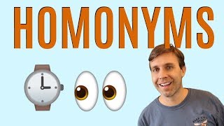 Homonyms amp Homophones to Build Vocabulary [upl. by Narf508]