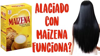 Cabello Lacio De Forma Natural Con Maizena  KERATINA CASERA [upl. by Eycats]