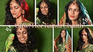 GRWM for Karwa Chauth naturesbeautyworld [upl. by Alidus]