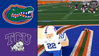 6 TCU  2 Florida  Roblox NCAAF Season 15 Week 6 [upl. by Rissa]