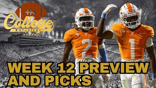 Week 12 Preview amp Picks  The College Football Experience [upl. by Aiblis192]