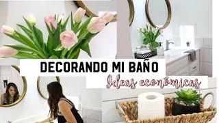 Ideas económicas para decorar el Baño Edición primaveraDecorandoconaracely [upl. by Juli]