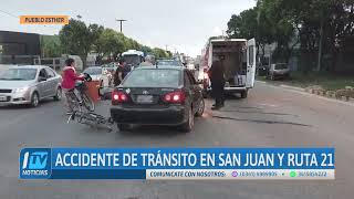 ACCIDENTE EN SAN JUAN Y RUTA 21 [upl. by Virge]