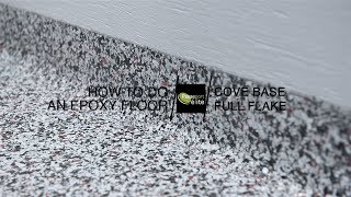 How to do an epoxy floor  Cove base full flake [upl. by Clova]