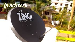 Zing digital dish installation  Freedish DTH Service [upl. by Jdavie]