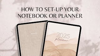 Set Up Your Digital Planner or Notebook  Easy Guide [upl. by Eceinwahs]