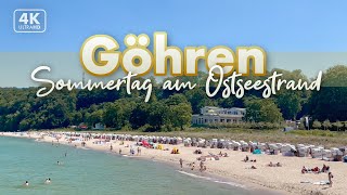 Sommertag auf der Promenade von Göhren  Rügen Urlaub 2022 4K Walk [upl. by Nirad841]