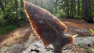 Flintknapping Heat Treated Texas chert [upl. by Pyotr512]