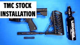 How to install Tippmann TMC 2021 stock and tank [upl. by Stoneham]