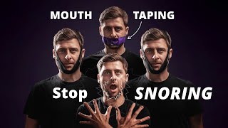 Mouth Taping at Night Stop Snoring Sleep Apnea amp Sleep Better [upl. by Tadd]