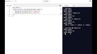 Java Programming Skills Using Replit stdin stdout stderr [upl. by Zahavi]