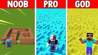 NOOB vs PRO  SECRET MAZE CHALLENGE in Minecraft [upl. by Ehpotsirhc761]