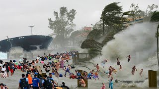 Philippines Typhoon PEPITO Footage Unbelievable Storm [upl. by Silecara]