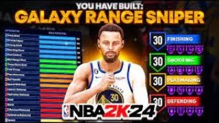 NBA 2K24 ARCADE EDITION 63 STEPH CURRY BUILD HAS OP 99 THREE BEST SHOOTING BUILD SNIPER DEMIGOD [upl. by Annahsor]