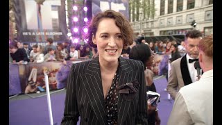 Phoebe WallerBridge interview on If at London premiere [upl. by Frangos]