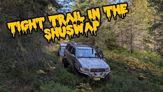 Exploring Tight Shuswap Trails  Nissan Pathfinder  SAS Toyota Pickup [upl. by Servetnick871]