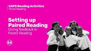 84 Giving feedback in Paired Reading [upl. by Huntington]