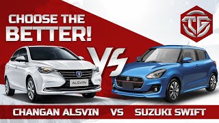 Alsvin Vs Swift  Same Price  Sedan ya Hatchback  The Garage Review [upl. by Adiehsar84]