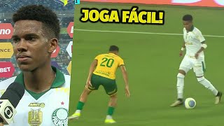 ENTROU E FEZ GOL Estevão em Palmeiras vs Cuiabá [upl. by Herwick201]