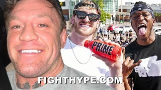 CONOR MCGREGOR RIPS KSI amp LOGAN PAUL quotGENRE OF BOXINGquot TRADES WORDS WITH quotLITTLE NERDquot [upl. by Orazio]