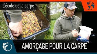 Pêche de la carpe  Carpfishing  Lécole de la carpe  Préparer un amorçage pour la carpe [upl. by Saval]