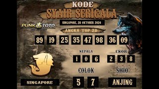 PREDIKSI TOGEL SINGAPORE HARI INI SENIN 28 OKTOBER 2024 [upl. by Alled]