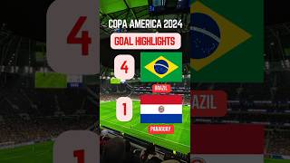 Brazil vs Paraguay  highlights  Copa America 2024 brazil football copaamerica shorts yt [upl. by Gnilyarg381]