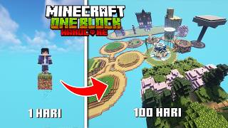 100 Hari di Minecraft Hardcore Tapi One Block [upl. by Itin]