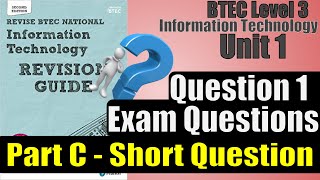 BTEC Level 3 IT  Unit 1  P48  PART C SHORT QUESTION 1  Operating Online [upl. by Rodina]