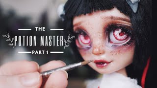 THE POTION MASTER  PART 1 Resin eyes and Face up  Rainbow high Custom figure [upl. by Axela65]