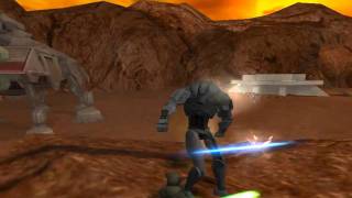 Star wars jedi academy  battle of geonosis [upl. by Aruabea]