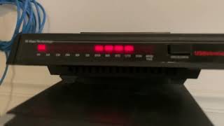 Old Technology USRobotics 56K dialup modem brief test [upl. by Yrreg717]