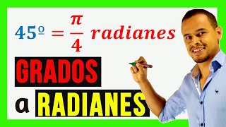 🚀Como convertir GRADOS a RADIANES sin calculadora😱 Explicación desde cero [upl. by Thant]