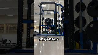 200kg440lb quad squat powerlifting gym [upl. by Netsew]