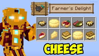 Minecraft Farmers Delight CHEESE FULL GUIDE 2024 [upl. by Yort963]