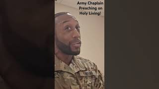 Chaplain preaching on Holy Living gospel veteran veteransday army chaplain jesus jesuschrist [upl. by Neerac]