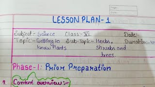 Lesson plan Science class  6th Getting to know plants5Es lesson plan New format dietmotibagh [upl. by Alaric]