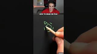 How To Draw a 3D Star [upl. by Sukram]