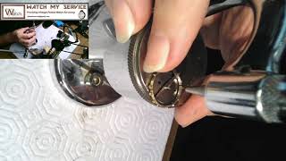 Part 4 How to Make a Balance Staff on A Watchmakers Lathe [upl. by Annalise437]