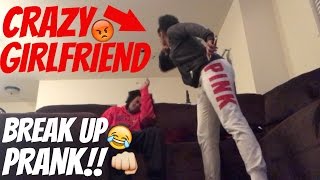 CRAZY BREAK UP GETS VIOLENT PRANK [upl. by Rednazxela]