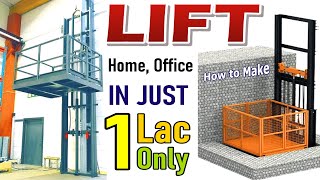 Cargo Lift Elevator Assemble  Make an Electric Low Cost LIFT for Home Office amp Shop [upl. by Zindman]