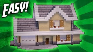 Minecraft How To Build A Suburban House Tutorial [upl. by Erica]