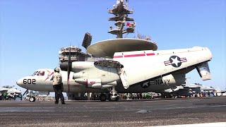 USS GEORGE HW BUSH CVN 77 Flight Deck Operations [upl. by Darill]