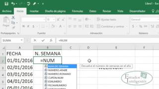 Numero de Semana en Excel [upl. by Amitie876]