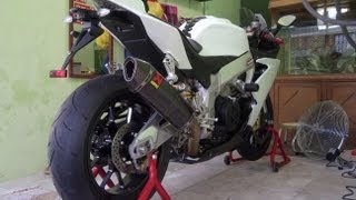 Aprilia RSV4R Tahun 2011 full accessories  istimewa [upl. by Dust]