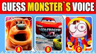 Guess the MONSTERS VOICE  Freddy Fazbear Kung Fu Panda Amanda Digital Circus Spider Car [upl. by Gunnar484]