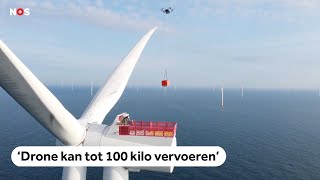 Deze XLdrone levert pakketten aan windturbines [upl. by Fillbert952]